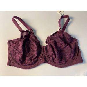 Aisilin Full Coverage Bra Blackberry Color‎ Size 44E